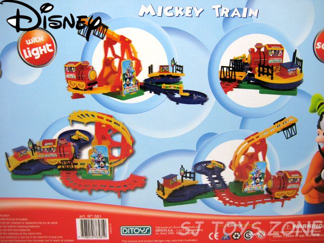 Disney Mickey Mouse Club House Train Set with Track/Rail, Choo Sound 