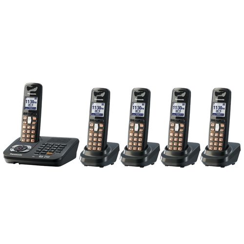 Panasonic KX TG6445T 5 Handset Digital Phone w Answer