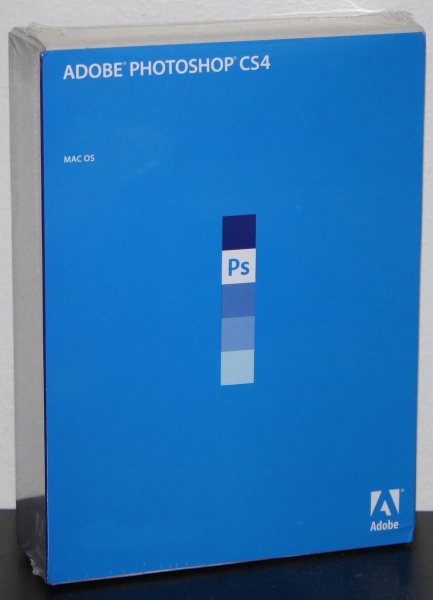 Adobe Photoshop CS4 Mac Full Retail Version in Box