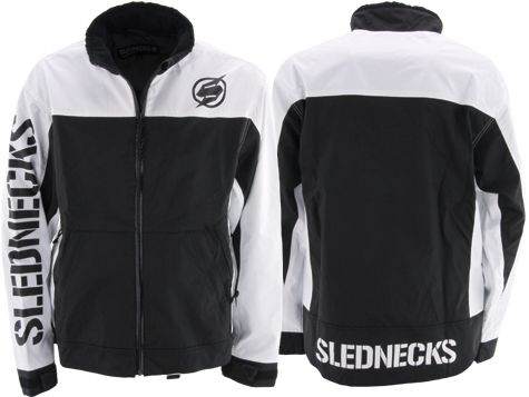 Slednecks Defender Snowmobile Jacket Shell White Medium