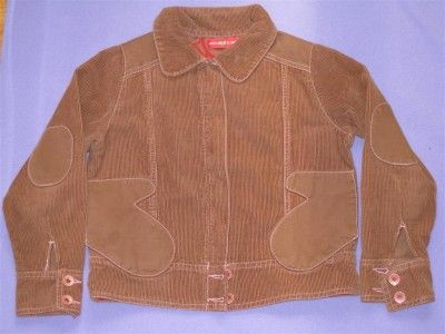 Agatha Ruiz De La Prada girl brown corduroy jacket size 8.EUC