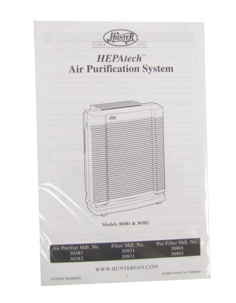 hunter hepatech home office air purifier 30382