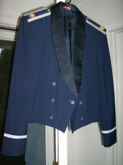 USAF US Air Force Mens Officer Mess Dress Blue Tuxedo Uniform Jacket 