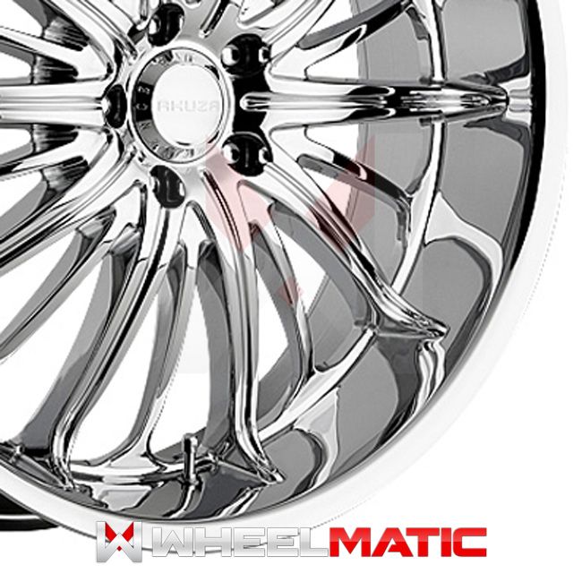 Set of 4 New 26 Akuza 761 6x135 35 Wheels Rims Chrome