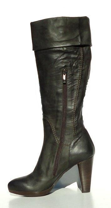 Alberto FERMANI Womens High Heel Boots Leather Made in Italy 5862 40 