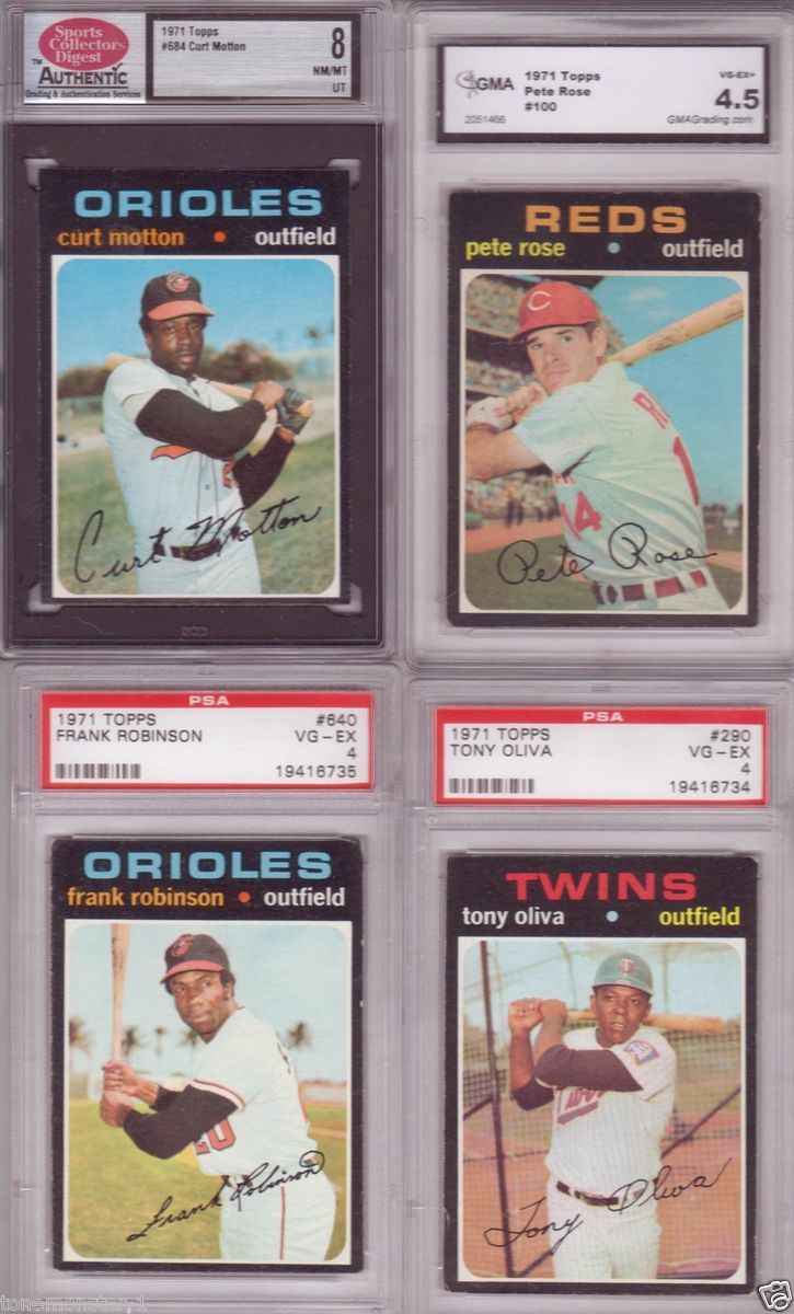 Graded Cards  Al Kaline(Psa 5); Tom Seaver (Psa 4); Reggie Jackson 