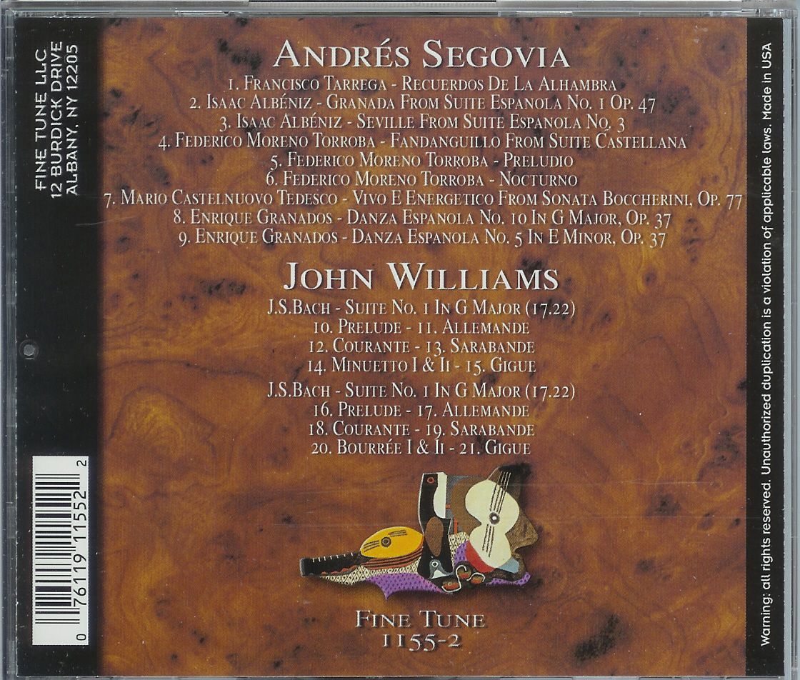 Spanish Classical Guitar Passion Fire Segovia Williams