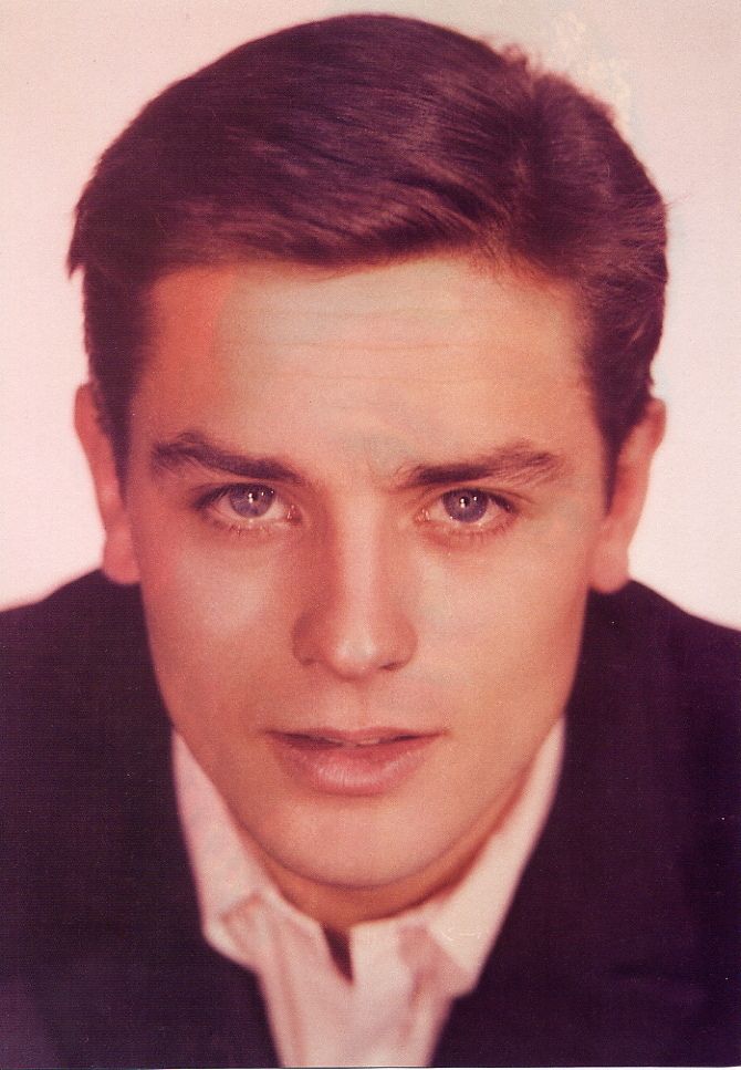 ALAIN DELON AUDREY HEPBURN JPN PINUP 7x10 FR