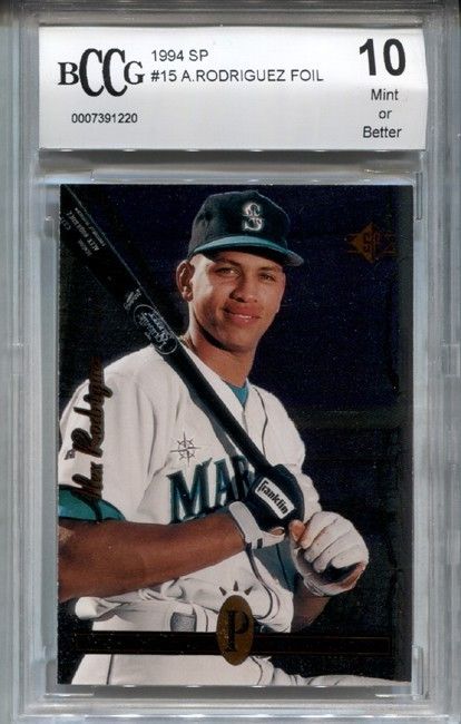 Alex Rodriguez 1994 SP 15 Rookie RC BCCG Graded 10 Mint