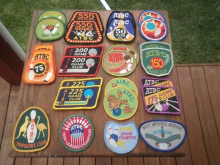 Cloth Badge Patch Australian Tenpin Bowling Congress Artc Badges TPA 