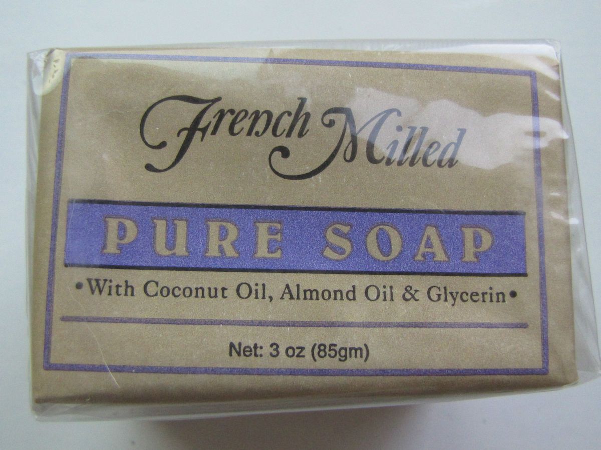   Milled Pure Soap with Coconut Oil Almond Oil Glycerin 3oz