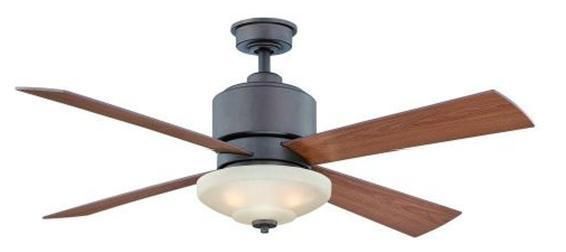 Hampton Bay Alida 52 Ceiling Fan with Light Kit Remote Control Bronze 