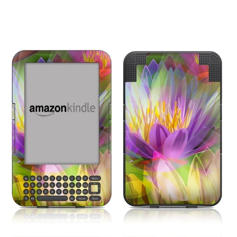  Kindle 3 Keyboard DecalGirl Matte Skin Lily