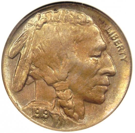 1919 D Buffalo Nickel 5c ANACS MS64 RARE Uncirculated Key Date 