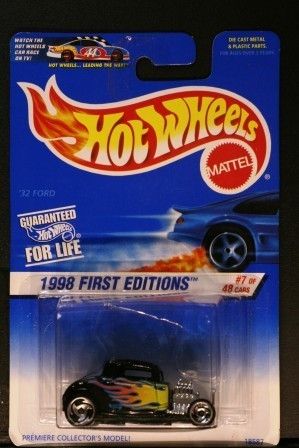 Hot Wheels COLLECTOR 636 32 FORD BLUE CAR ON CARD