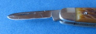 Vintage American Cutlery Company Made USA Pocket Knife 3 Long Stag 
