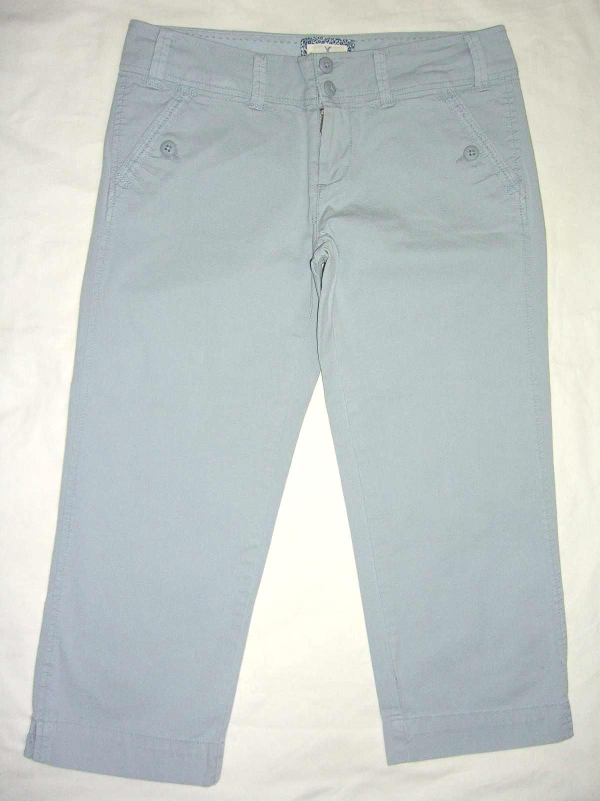 American Eagle Stretch Cropped Gray Womens Pant Size 0