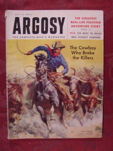 Argosy May 1955 Fred Gipson Roald Amundsen Robert Scott