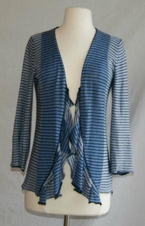 Anthropologie Sparrow open cardigan sweater medium blue cotton