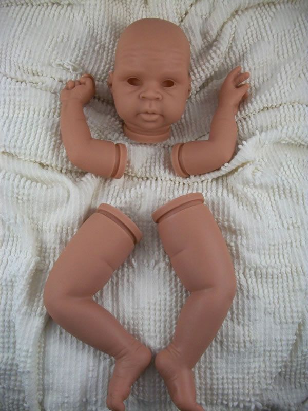 AA African American Biracial Vinyl Reborn Baby Doll Kit Micaiah Emily 