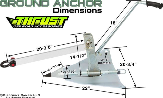   4X4 OFF ROAD TRUCK RECOVERY SUPPORT PULLING ANCHOR JEEP MUD (GA 10000