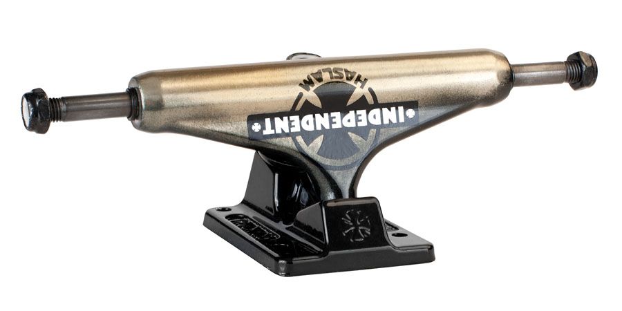 Independent Haslam Pro VI 139 Skateboard Trucks Gold Black Fade 