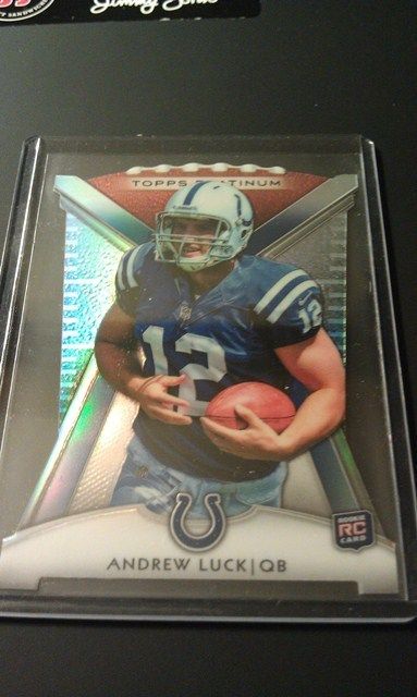 Andrew Luck 2012 Topps Platinum RC Die Cut Platinum Indianapolis Colts 