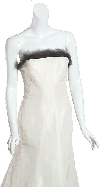 Fit & Flare ANGEL SANCHEZ Ivory Silk Gown 10 $4290 NEW