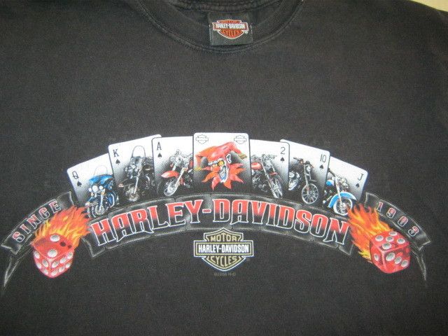 Angleton Texas Harley Davidson Motorcycles Bike Cards Fire Dice 