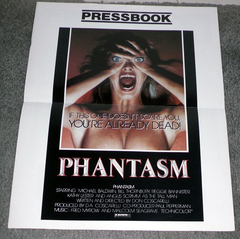Phantasm Original RARE 1979 Movie Pressbook Angus Scrimm