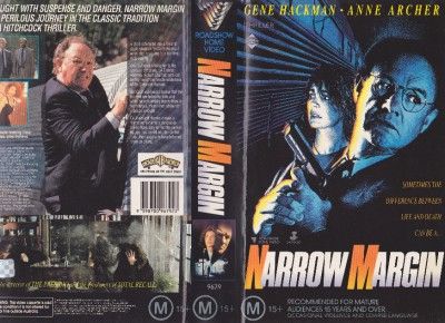 NARROW MARGIN GENE HACKMAN ANNE ARCHER VHS VIDEO PAL~ A RARE FIND 