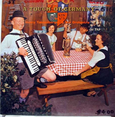 Henry Tannenberger A Touch of Germany LP Vinyl LP 1005 VG