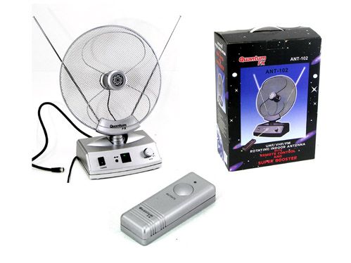 VHF UHF FM Digital HDTV Remote Rotor Indoor TV Antenna