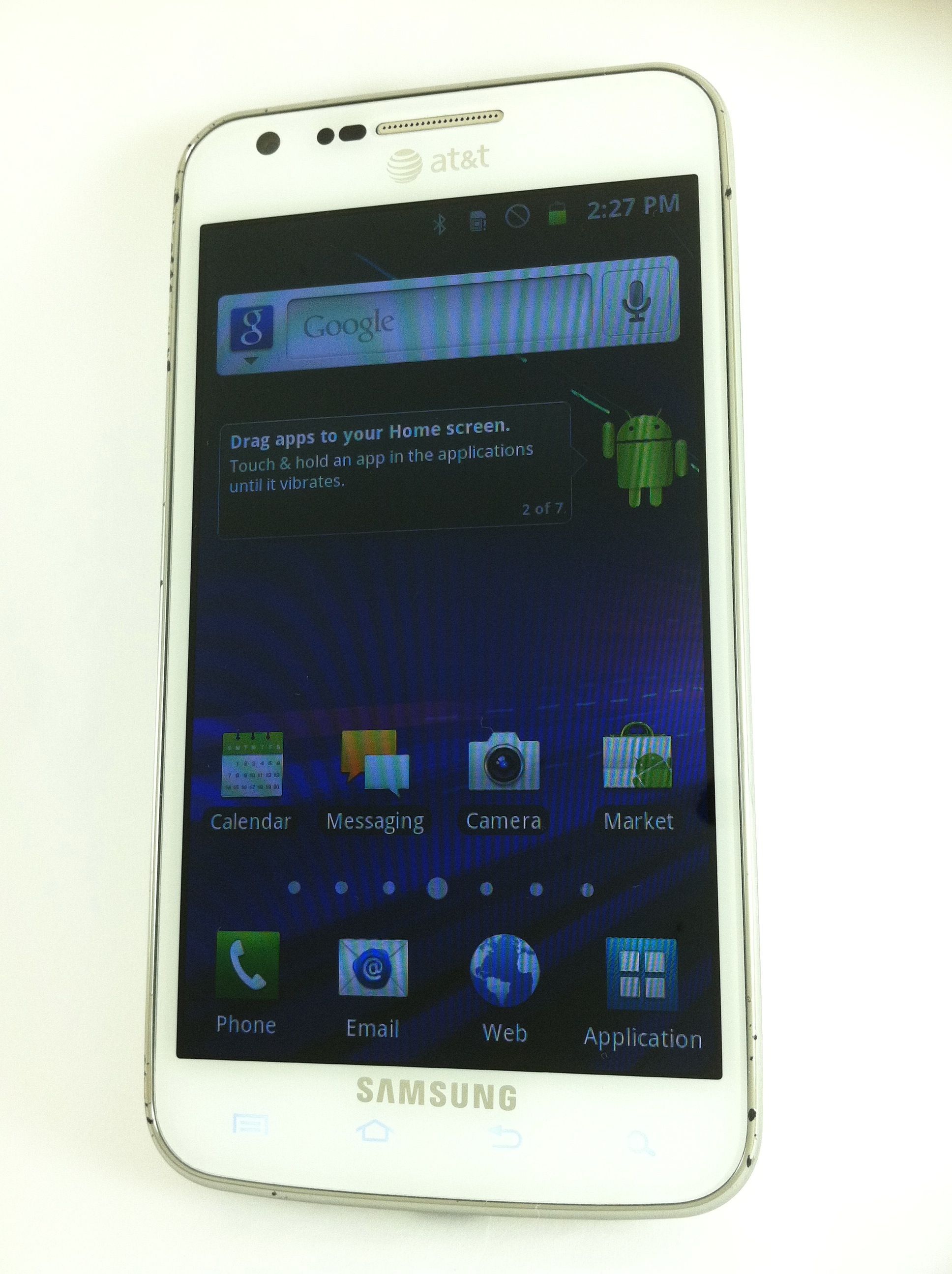   Galaxy s II Skyrocket SGH i727 White at T Android Smartphone