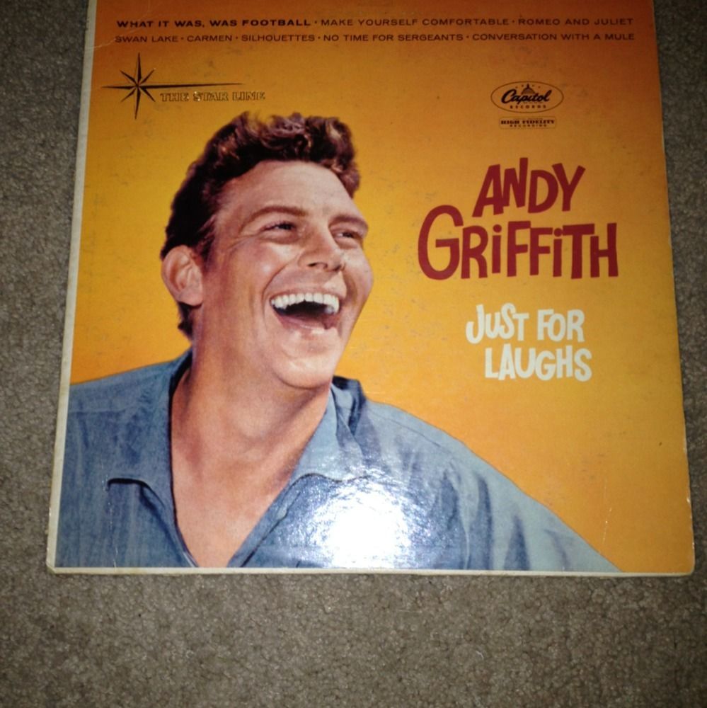 ANDY GRIFFITH LP   CAPITOL T962 Just for Laughs (1958)