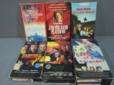 Lot of 7 Action VHS Movies Red Headed Stranger Close Encounters Sunset 