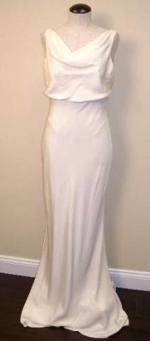 JCrew Silk Tricotine Anouk Gown $695 Ivory 10 Wedding