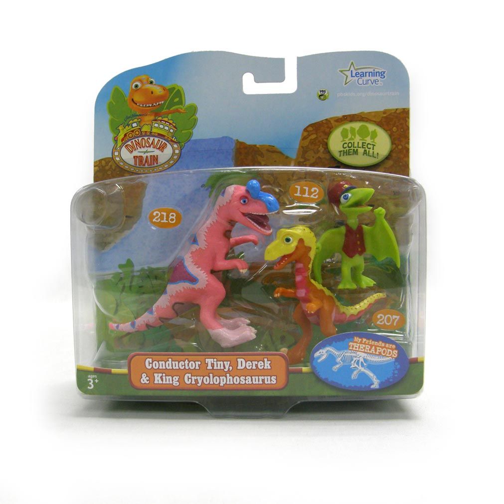 Dinosaur Train King Cryolophosaurs Derek Tiny 3 PK