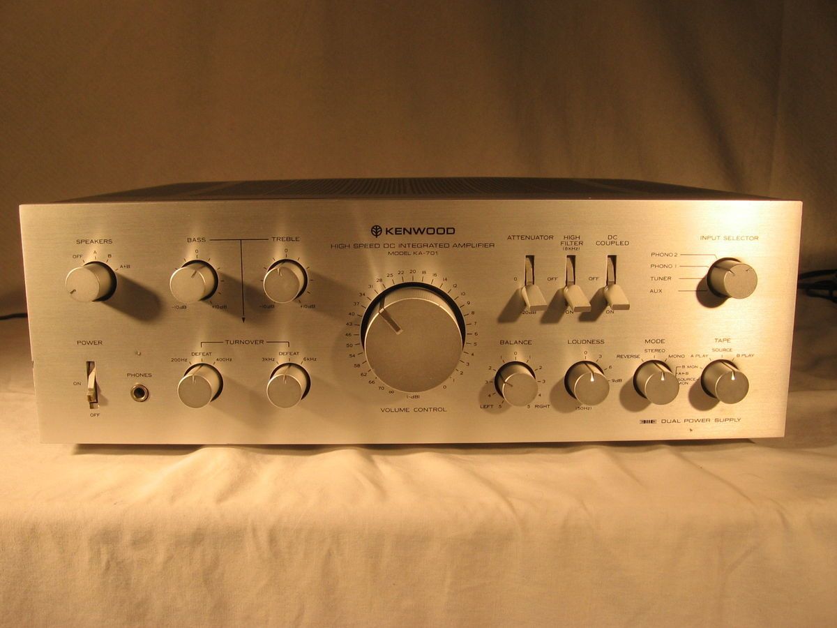 Vintage Kenwood Stereo Integrated Amplifier Ka 701