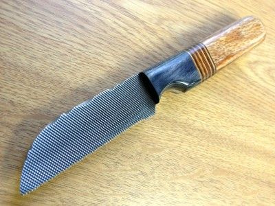 Anza Custom Hand Made Knife Fixed Blade Grizzly Model Made in The USA 