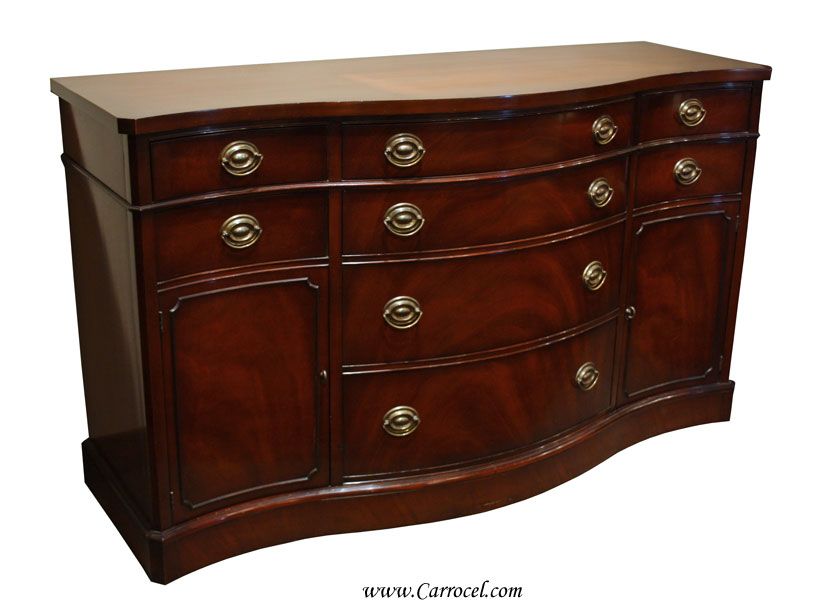 Antique Mahogany Dining Room Sideboard Buffet by Drexel