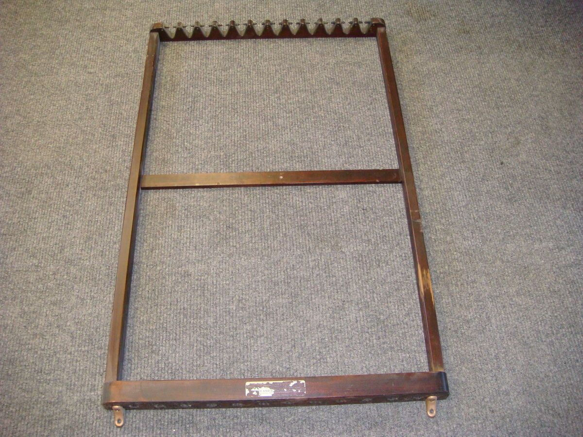 Antique BRUNSWICK,BALKE,COLLENDER pool cue rack holds 12