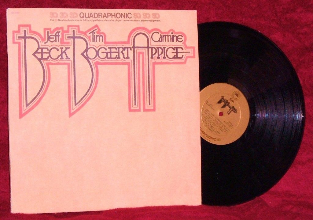 LP Beck Bogert Appice 1973 Epic Quad Near Mint Quadraphonic