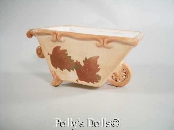 Ceramic Wheelbarrow Planter Apopka Florida Decoware