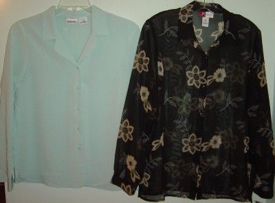 NWT Liz Baker Jennifer Moore LOT Business Career Blouses Tops Shirts 