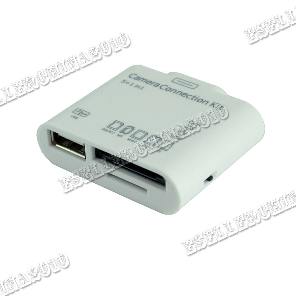   USB Camera Connection Kit SD TF Card Reader Adapter for Apple iPad 1/2