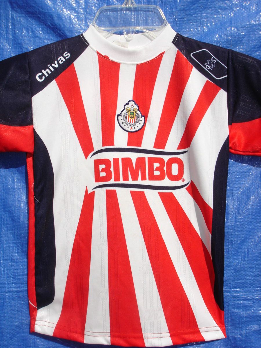 GIRLS SIZE 6 STITCHED CHIVAS DE GUADALAJARA SOCCER JERSEY EXC COND