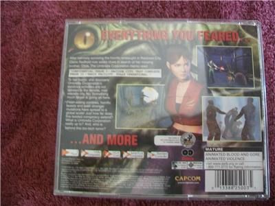 Sega Dreamcast Resident Evil Code Veronica Complete Game 2 Discs Free 