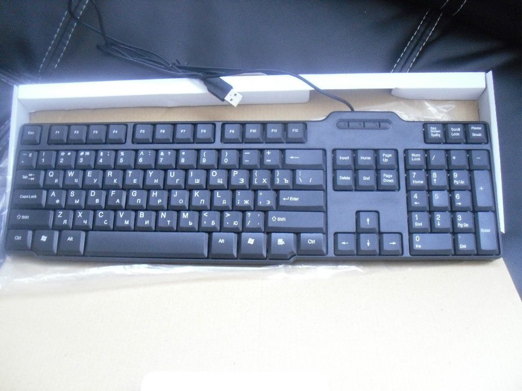 ENGLISH ARABIC KEYBOARD dual language all pc laptop black slim boxed 