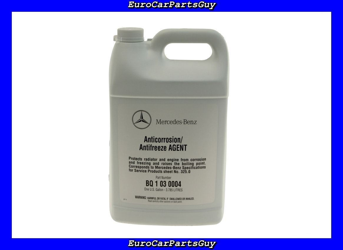   Benz MB Spec 325 0 Engine Blue Coolant Antifreeze 1 Gallon